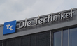 Die Techniker logo and branch signage on a building facade in Wuerzburg, Lower Franconia,...