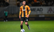 Dom Ball of Cambridge United controls the ball during the Sky Bet League 2 match between C...