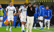 Nicolas Paz and Cesc Fabregas, Head Coach of Como 1907, are seen during the Coppa Italia S...