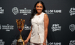 Brittney Elena is seen during the FIBA Women's Basketball World Cup 2026 Draw in Berlin, G...