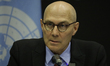 Volker Turk, United Nations High Commissioner for Human Rights, speaks during a press conf...