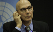 Volker Turk, United Nations High Commissioner for Human Rights, speaks during a press conf...