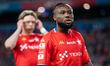 James Igbekeme plays during the match between Wisla Krakow and Puszcza Niepolomice in Krak...