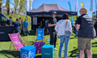 Visitors attend the Bosch eBike Systems booth during E-Bike Days Munich at Olympiapark in...