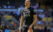 Xavi Simons of Tottenham Hotspur controls the ball during the Premier League match between...
