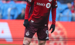 Josh Sargent, a Toronto FC striker, anticipates a play during a Major League Soccer game b...