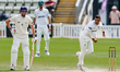 Beyers Swanepoel of Worcestershire County Cricket Club bowls as Zak Crawley of Kent County...