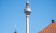 The Berliner Fernsehturm is seen in Berlin, Germany, on April 21, 2026. The Berlin TV Towe...