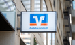 A BVR ATM logo sign is seen in Berlin, Germany, on April 21, 2026. The automated teller ma...