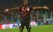 Viveros of Athletico-PR contends with Luan Candido of Vitoria during the Campeonato Brasil...