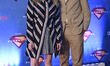Actress Milly Alcock and Director Craig Gillespie pose for photos during the Supergirl pho...