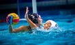Szilagyi Dorottya of Hungary faces off against Xenaki Eleni of Greece during the friendly...