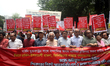 Protesters gather demanding the cancellation of agreements perceived as contrary to nation...