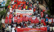 Protesters gather demanding the cancellation of agreements perceived as contrary to nation...