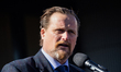 Chairman of Region Skane Carl Johan Sonesson gives a speech during the inauguration of the...