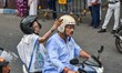 Chief Minister Mamata Banerjee is seen during her final campaign rally in Kolkata, India,...