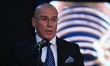 Demeter Andras Istvan, the Romanian Minister of Culture, speaks during the display event o...
