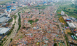 An aerial view shows the area after the government clears informal settlements along the M...