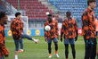 Players of Shakhtar Donetsk attend a training session ahead of the UEFA Conference League...