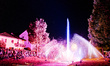 Illuminated water fountains spray into the air during the ''Wasserspiele'' water show at t...