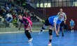 Voicu Maria Alexandra of CSM Bucharest in action during the Romania Liga 1 Handball game b...