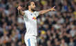 Dominic Calvert-Lewin of Leeds United celebrates his goal to make it 3-0 during the Premie...