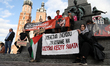 Participants in the 'Housing Solidarity' march on International Labor Day in Krakow, Polan...