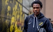 Kamal Sowah of NAC Breda is seen during the Dutch Vriendenloterij Eredivisie match between...