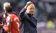 Chris Wilder, manager of Sheffield United, applauds the fans after the final whistle durin...