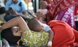 Children receive treatment in a hospital in Dhaka, Bangladesh, in April 2026, as measles c...