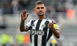 Bruno Guimaraes of Newcastle United applauds the fans during the Premier League match betw...