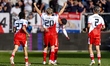 Dani de Wit of FC Utrecht scores the 1-0 goal and celebrates during the Dutch Vriendenlote...