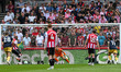 Igor Thiago of Brentford scores a second goal from the penalty spot during the Premier Lea...