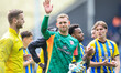 Goalkeeper Alex McCarthy at full time during the Sky Bet Championship match between Presto...