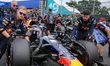 Max Verstappen of the Netherlands drives the Oracle Red Bull Racing RB22 Ford RBPT during...