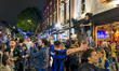 Inter Milan fans celebrate the club's 21st Scudetto (league title) outside a pub in London...