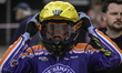 Jaimon Lidsey of Northampton Foxes competes during the Rowe Motor Oil Premiership match be...