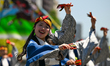 HIROSHIMA, JAPAN - MAY 5: 
A costumed performer from the Bingo Arashidan (Bingo Storm Tro...