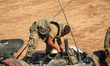 A Turkish Army tank is seen in Aleppo, Syria, on October 09, 2016, during operations in no...