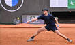 Yannick Hanfmann of Germany competes against Hubert Hurkacz of Poland during the Internazi...