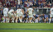 Players from Union Bordeaux Begles, including Cameron Woki, Maxime Lamothe, and Carlu Sadi...