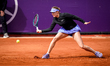 Linda Fruhvirtova of the Czech Republic competes against Tereza Martincova of the Czech Re...
