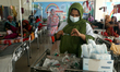 Children infected with measles receive treatment at a city corporation hospital in Dhaka,...