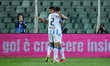 Davide Faraoni of Delfino Pescara 1936 celebrates a goal during the Serie BKT match betwee...