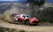 Driver Oliver Solberg and co-driver Elliott Edmondson of the team Toyota Gazoo Racing WRT...
