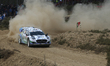 Joshua McErlean and Eoin Treacy from Ireland drive a Ford Puma Rally1 during the shakedown...