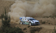Joshua McErlean and Eoin Treacy from Ireland drive a Ford Puma Rally1 during the shakedown...