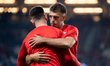 Darijo Grujcic warms up before the game between Wisla Krakow and Chrobry Glogow in Krakow,...