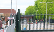 A counter-demonstration organized by anti-fascist groups takes place in Ter Apel, Netherla...