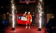 Boxer Claudio Lavinanza is greeted by fans in Osorno, Chile, on May 9, 2026. Claudio Lavin...